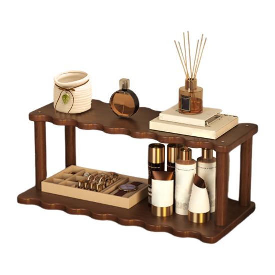 Двухъярусная полка для хранения, держатель для мелочей, высокая грузоподъемность, многоцелевой органайзер для ванной, кухни, рабочего стола