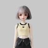 Mini Doll T-shirt Vest Cute Princess Pants Tops Gift Toys Wide Leg Pants for 1/4 BJD 45cm Doll