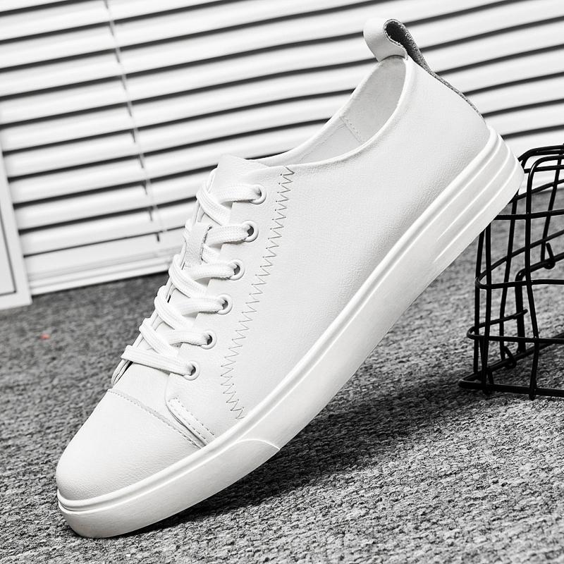 Роскошные модные кроссовки, новые мужские повседневные туфли, белые мужские туфли на шнуровке, удобные прогулочные кроссовки, туфли на плоской подошве из натуральной кожи, лоферы