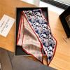 Luxury Long Silk Scarf Female Animal Horse Print Thin Narrow Scarf Bag Hair Band Ribbon Scarfs Women Neckerchief