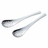 Shimomura Kihan Renge Spoons, Set of 2, Slotted, Made In Japan, Dishwasher Safe, 18cm Long, Drain and Scoop Soup, Perfect for Ramen, Tofu, Canned Bean