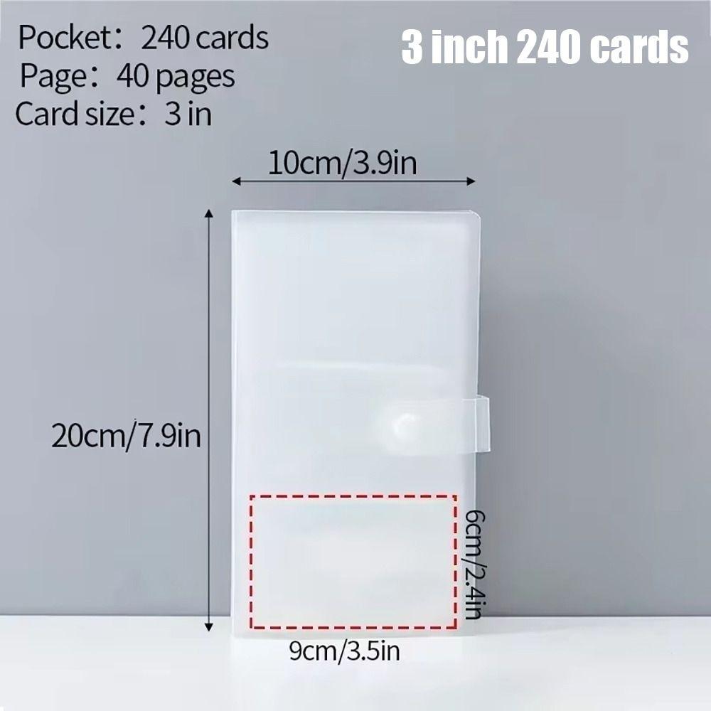 1Pcs New Collect Book Photo Album 80/160 Slots PVC Picture Card Holder Transparent 3/4/5/6/7 Inch Photocard Holder Idol Star