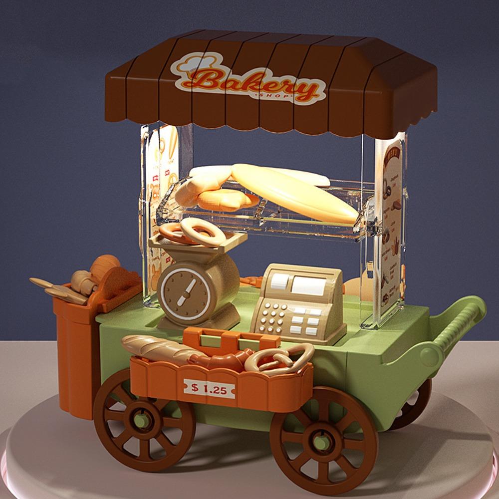 Colorful Ice Cream Truck Toy Dessert Stand Children's Food Stand Truck Toy  Doll House