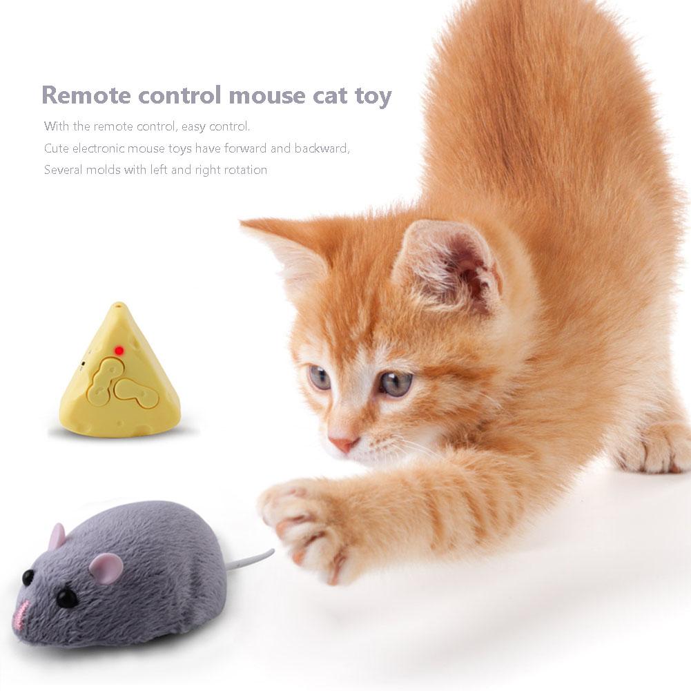 Беспроводной электронный пульт дистанционного управления, плюшевая игрушка в виде крысы, мыши, интерактивные игрушки для кошек *Z
