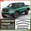For NISSAN 1998-2024 Frontier Window Visors Weathershields Wind Rain Guard Accessories Rain Eyebrow Visor Vent Shades Awnings
