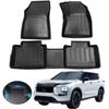 Compatible with Mitsubishi 3D Floor Floor Mats for Made of TPE 3D Floor Interior Custom Easy Protective Car Set Outlander, Mats, Waterproof,