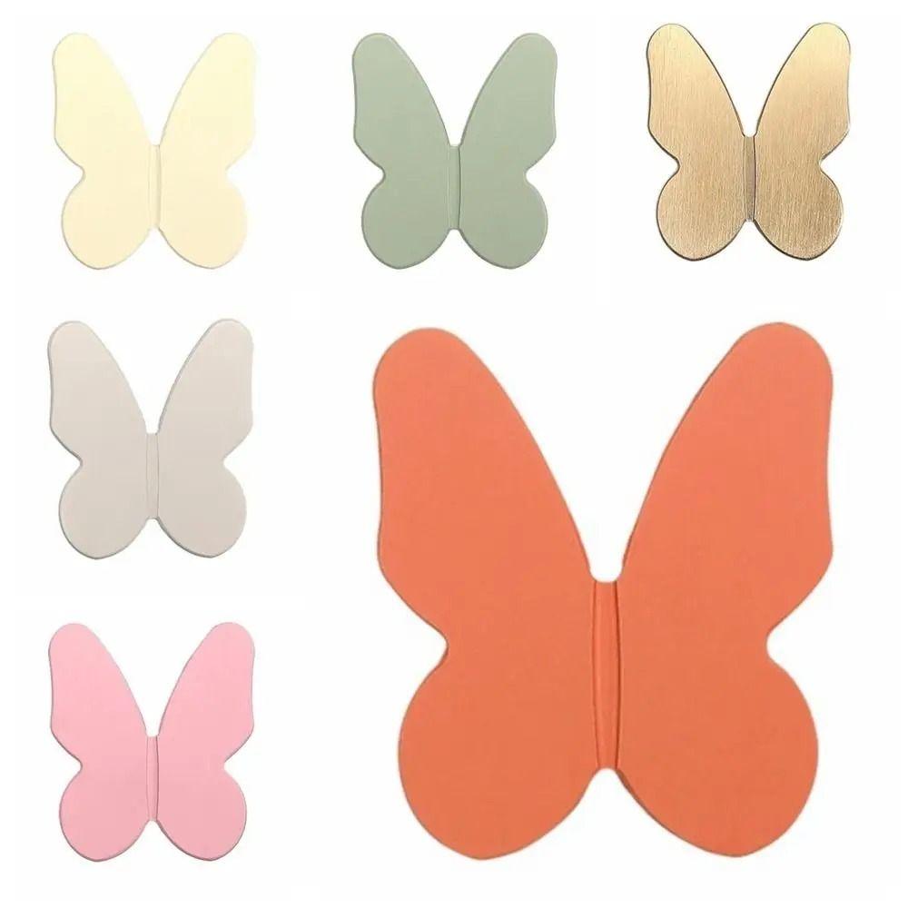 Zinc Alloy Butterfly Shape Door Pulls Butterfly Shape Single Hole Drawer Knobs  Cabinet