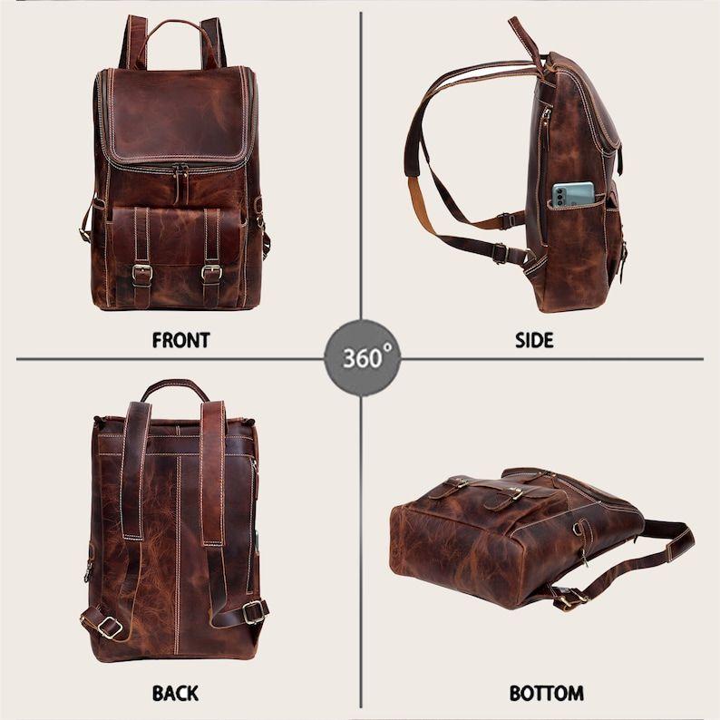 Кожаный рюкзак для мужчин и женщин, кожаный дорожный рюкзак, персонализированный мужской кожаный рюкзак, хипстерский рюкзак, подарки для него/нее