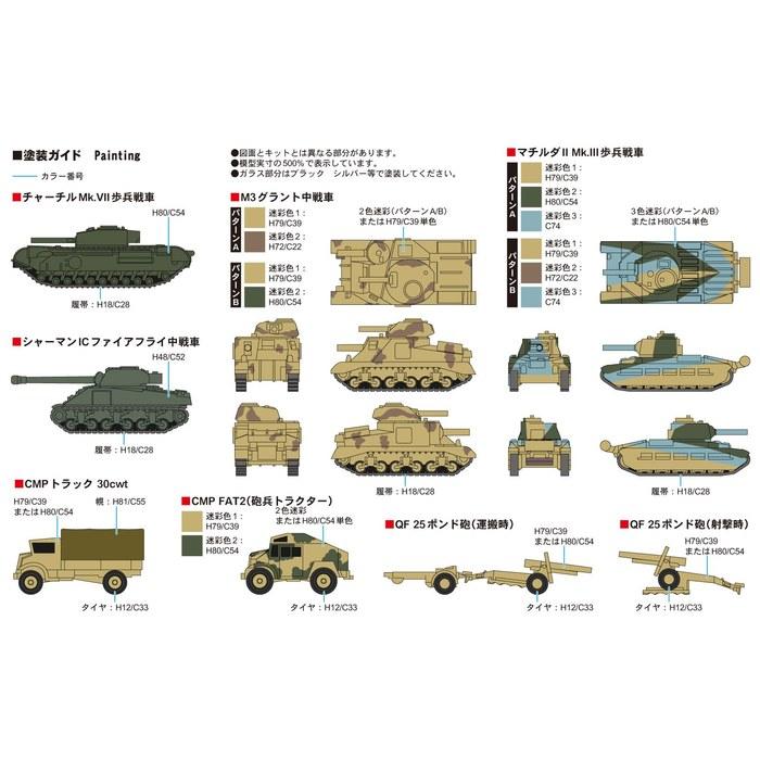 Pit Road 1/700 Серия MI Набор Британской Военной Техники WWII 1 Пластиковая Модель MI08 Окрашенный в Массе