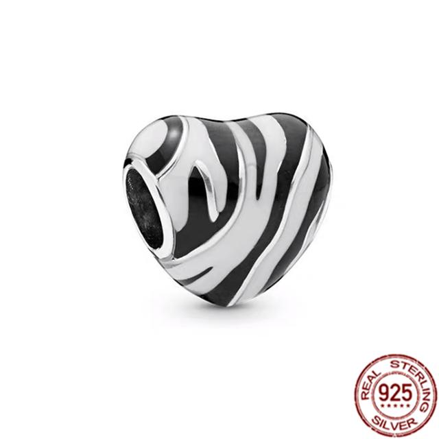 Подвеска-клипса, подвеска из стерлингового серебра 925 пробы, подходит для браслета, женский ювелирный подарок, красочный единорог, радуга