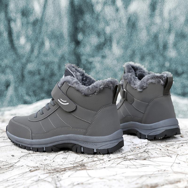 TUINANLE Унисекс зимние ботинки для женщин зимние плюшевые теплые туфли на платформе нескользящие мужские скальные туфли