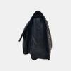 [Pre-Owned] Ysl Niki Silver Chain Black Label Logo Vintage Pleated Leather Crossbody Shoulder Bag - Very Good #1Q3DUDX