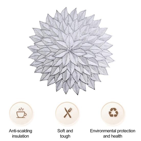 Подставка для столовых приборов, креативная подставка для столовых приборов в форме листа, защитный коврик для обеденного стола для украшения дома, кухни