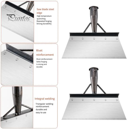 Multifunctional Cleaning Shovel Weeding Planting Shovel Sharp Blade Long Handle Design Weed Removal Shovel Heavy-Duty Garden Tool