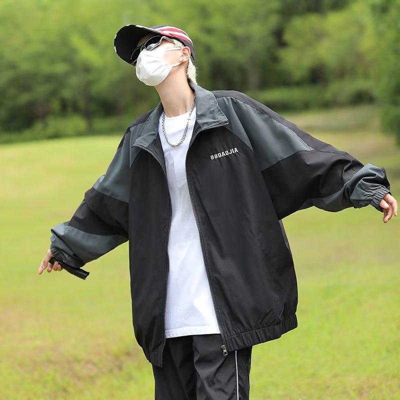 Мужская летняя бейсбольная куртка с солнцезащитным покрытием и воротником-стойкой, японский стиль, дизайн Executive