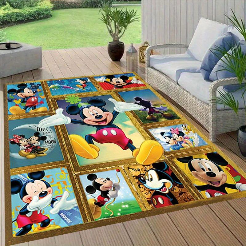 1 шт. Ковер с рисунком персонажей мультфильмов Disney, ковер для зоны, нескользящий ковер, коврик для пола, стирающийся вручную, подходит для гостиной, спальни, домашнего декора