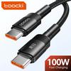 Toocki 100 Вт Type C на USB C Кабель PD 3.0 Быстрая зарядка 4.0 Быстрая зарядка Type C на Type C для iPhone 15 Macbook Samsung Xiaomi
