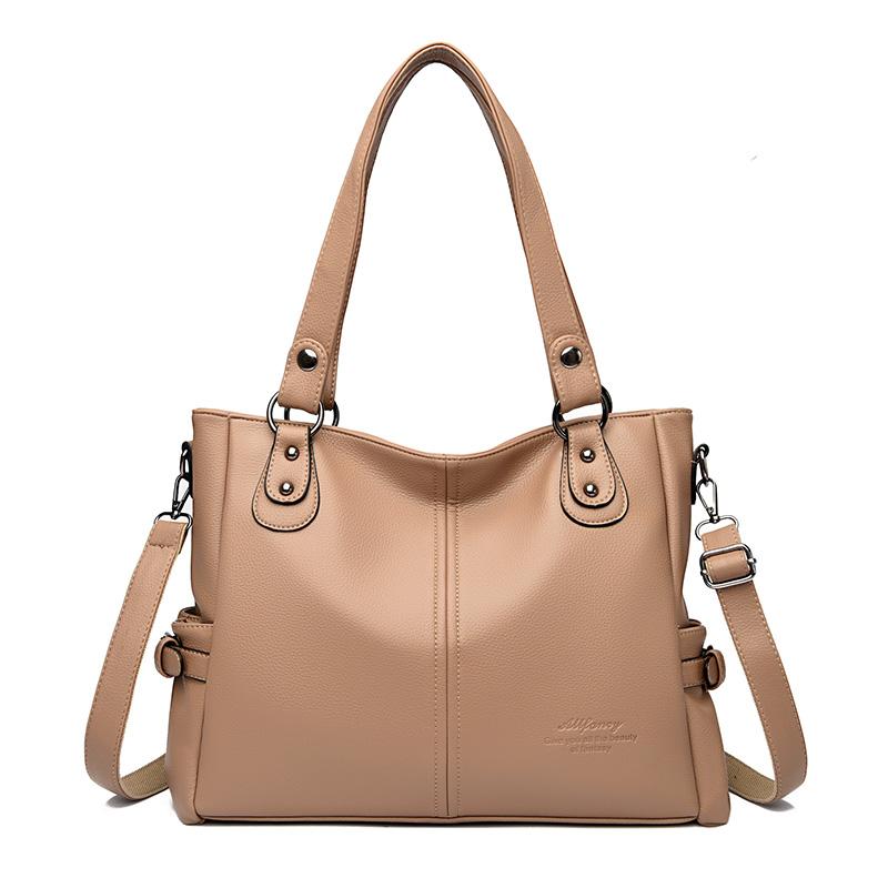 Высококачественная мягкая кожа, большая вместительная женская сумка, модная сумка через плечо, роскошный дизайн, кошелек через плечо, женская сумка-тоут