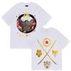 Japanese Game Ghost of Yotei Graphic pure cotton mens shirt ukiyoe style ONeck Short Sleeve womens fashion Tshirt