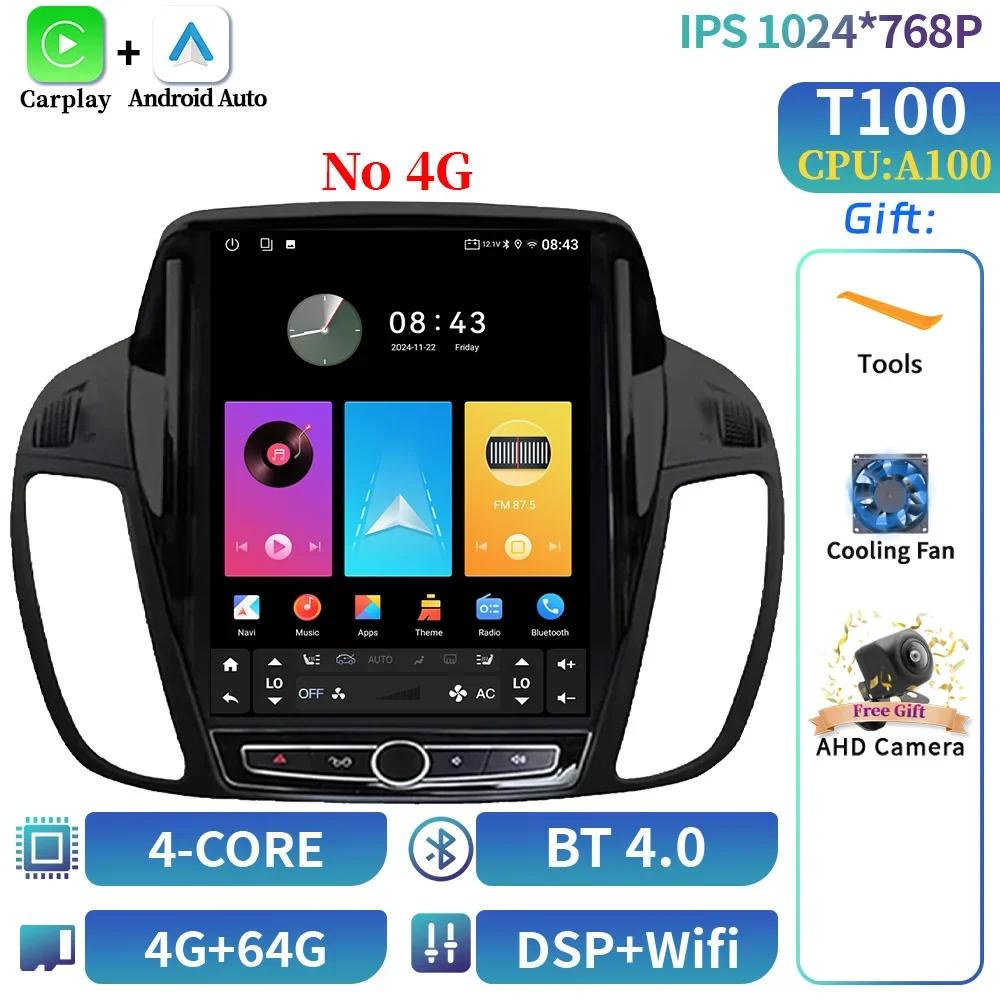 9,7-дюймовый Android 14 Мультимедиа Для Ford KUGA C-max Escape 2013-2015 Авторадио Радио QLED Плеер Навигация Carplay Экран GPS