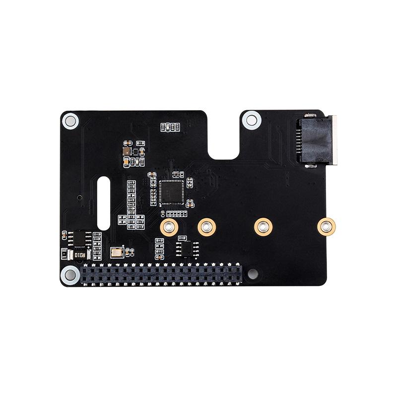 HAT+ Плата Raspberry Pi 5-го поколения M.2 PCIe к Gigabit Ethernet, Скорость 5 Гбит/с, Загрузка с SSD без драйверов