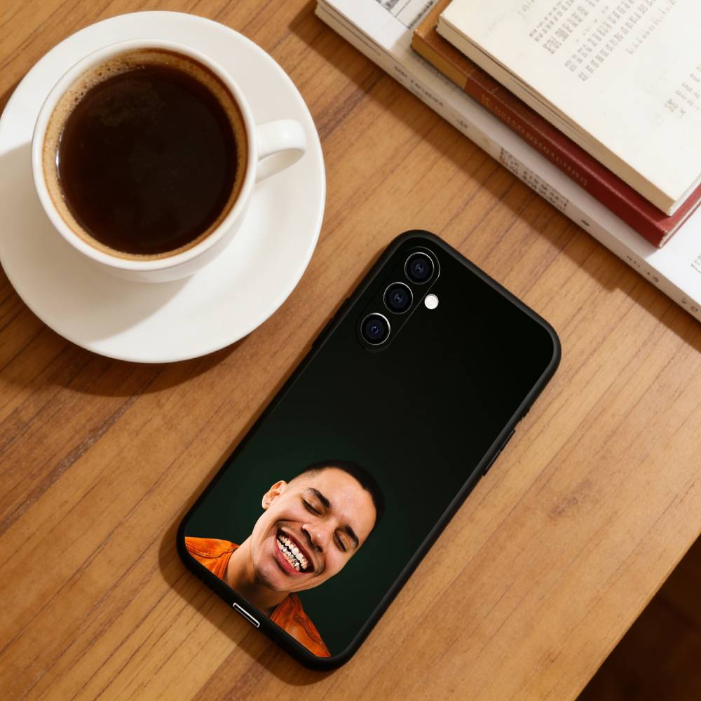 Rapper Nsqk Phone Case For Samsung Galaxy A73,A72,A71,A70,A53,A52,A51,Others Soft Black Cover