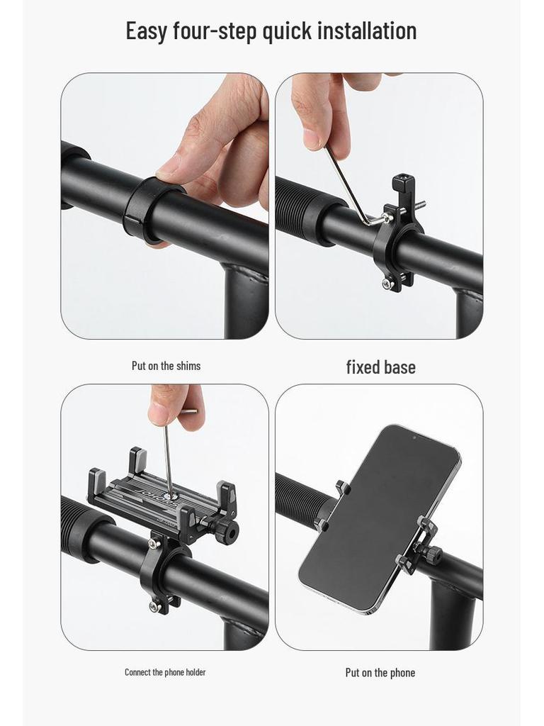 Вращающееся на 360° противоударное крепление для телефона для велосипедов и мотоциклов