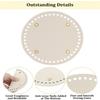 15*15cm Round Bottom For Knitted Bag PU Leather Bag Base with Holes Handmade DIY Crochet Bag Bottom Accessories