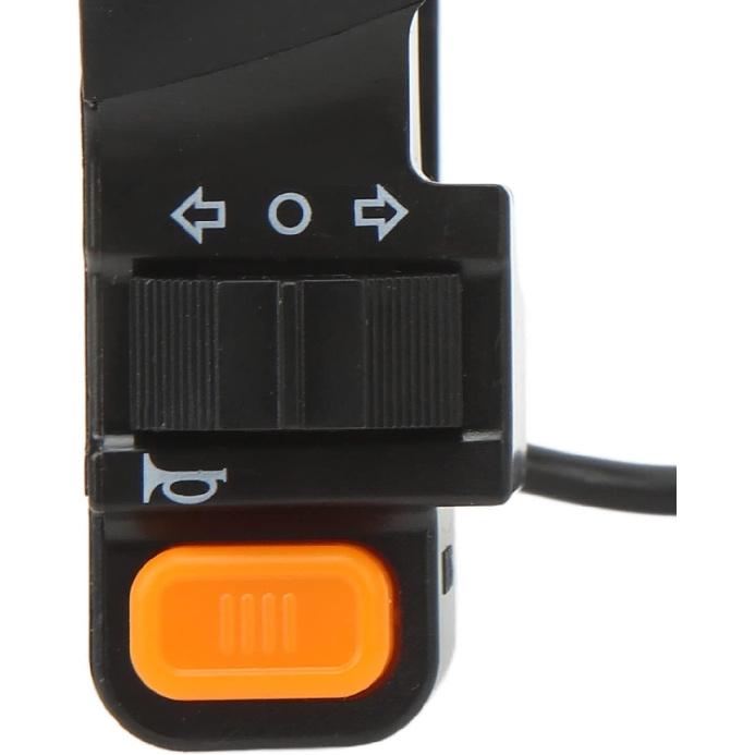 Electric Bike Light Switch, 3 in 1 Ebike Spotlight Headlight On Off Lightweight Universal Control Tuning Horn Signal Light Switch for Electric
