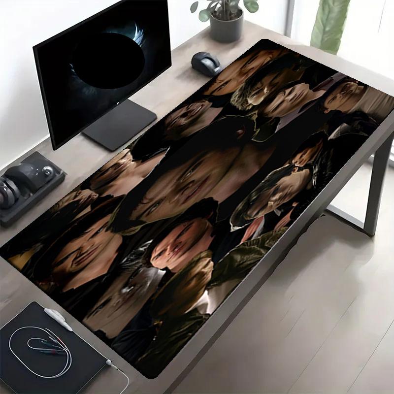 Damon Salvatore Print Mouse Pad, Anti‑Slip Desktop keyboard Mat, for PC Laptop Gaming Working Daily Use, Cool Festival Surprise Gift