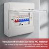 7-Circuit Metal Enclosure Transparent Cover Leakage Protection Air Switch Combination Distribution Box for Household and Commercial Use At AC220V