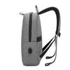 Мужские рюкзаки Cool Bell с USB-портом для зарядки Мужской деловой повседневный водонепроницаемый рюкзак для ноутбука 15,6 дюйма черный/серый CB-6107S