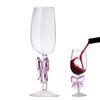 Semicircular Red Wine Cups Creative Crystal Glass Portable Clear Half Wine Glass fun European Creative Long-Stem Wine Glass