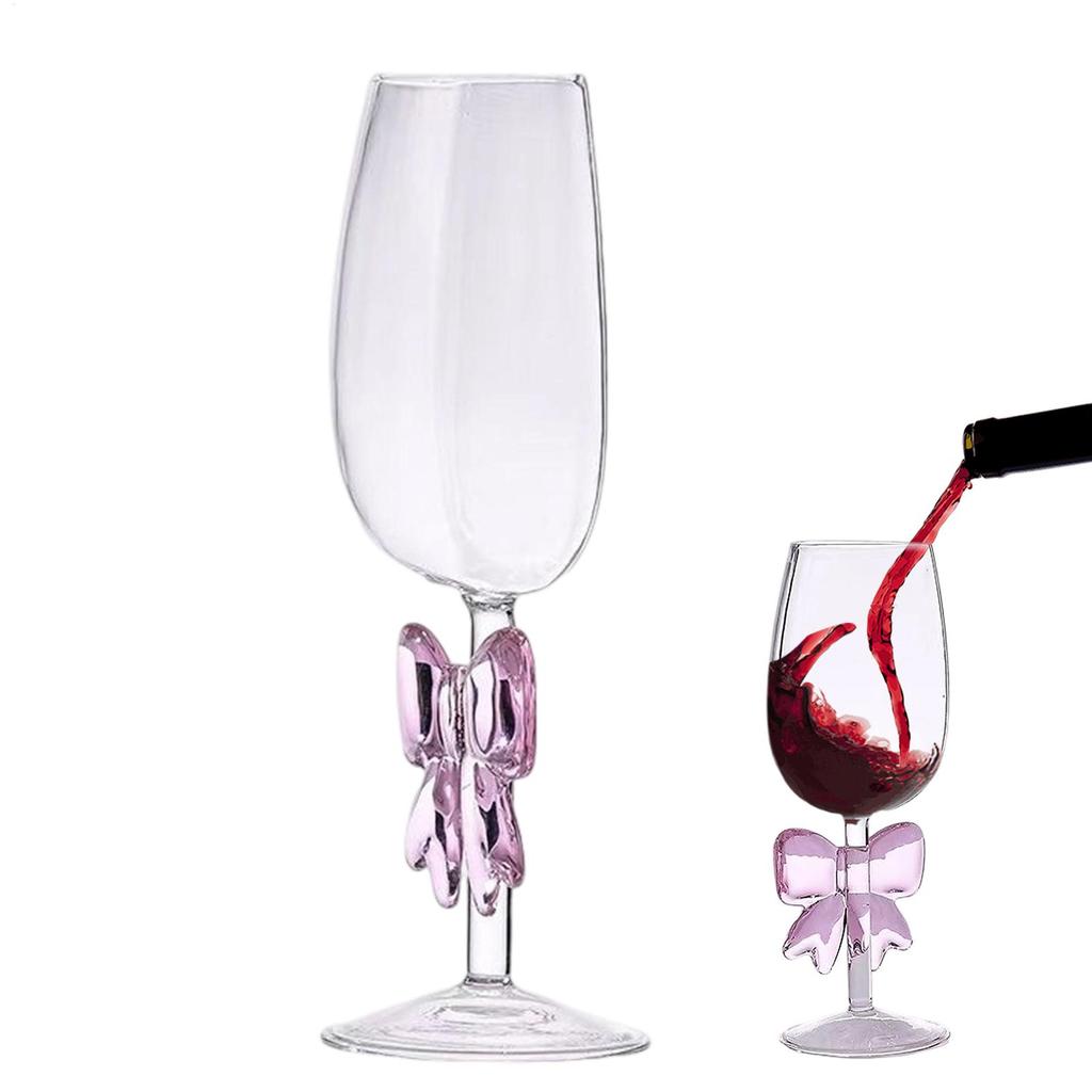 Semicircular Red Wine Cups Creative Crystal Glass Portable Clear Half Wine Glass fun European Creative Long-Stem Wine Glass