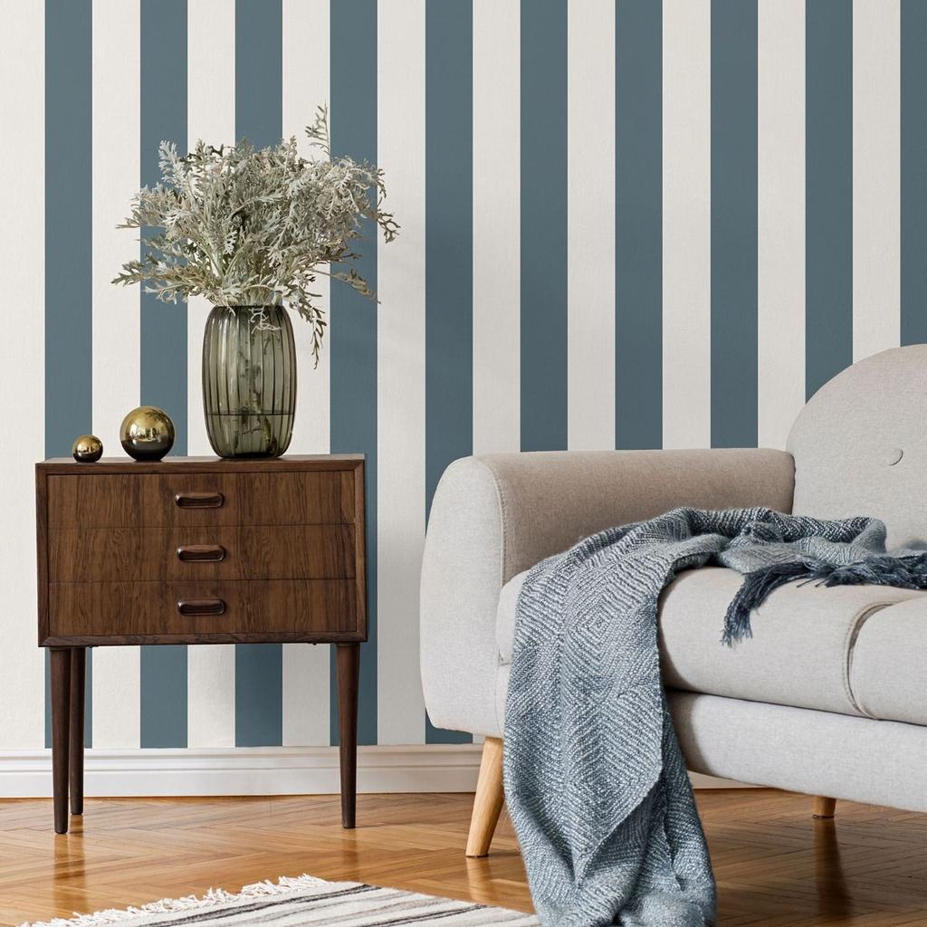Fine Decor Juliette Stripe Vinyl Textured Wallpaper