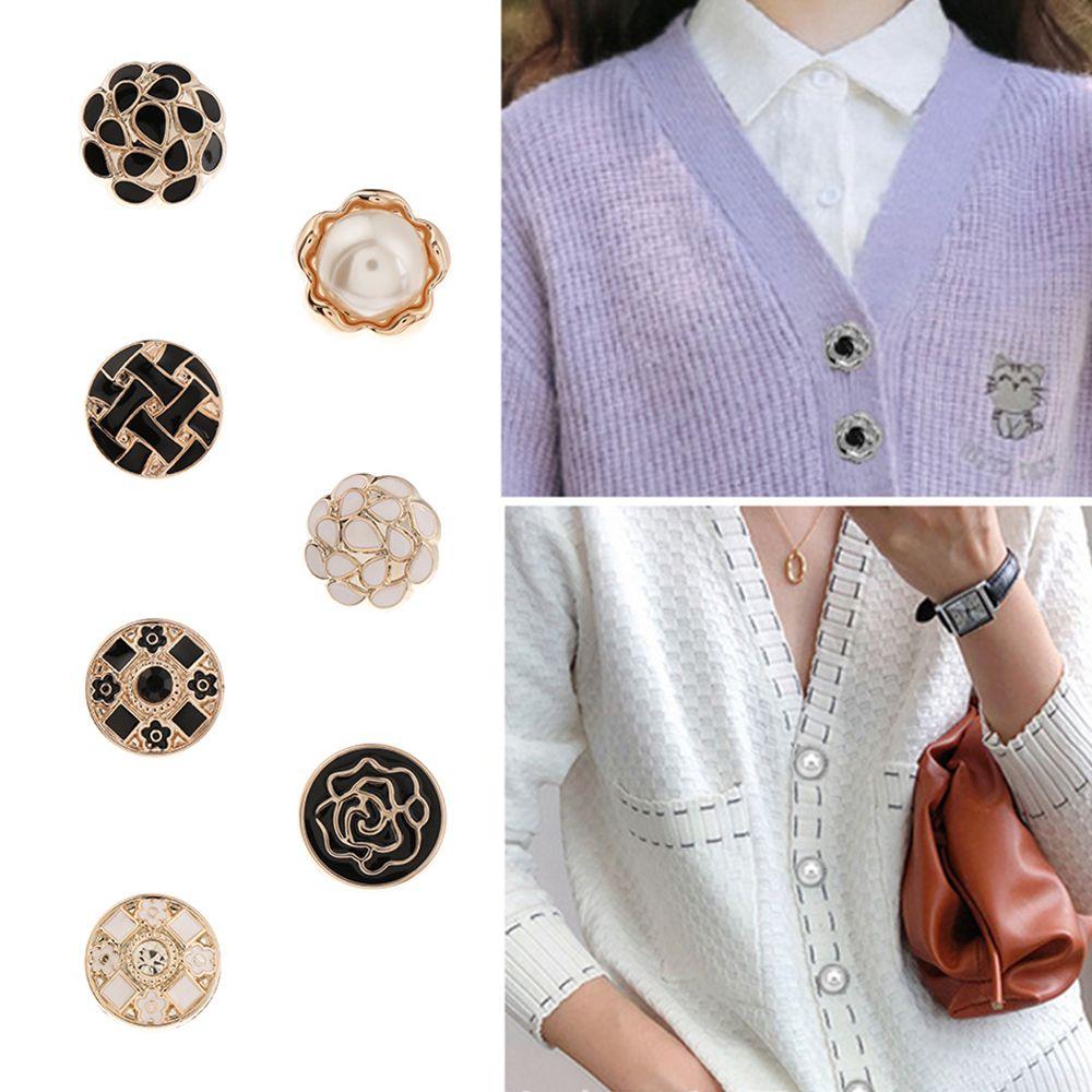 6PCS Clothing Crafts Decorative DIY Anti-exhaust Adjustable Coat Button Seamless buttons Detachable