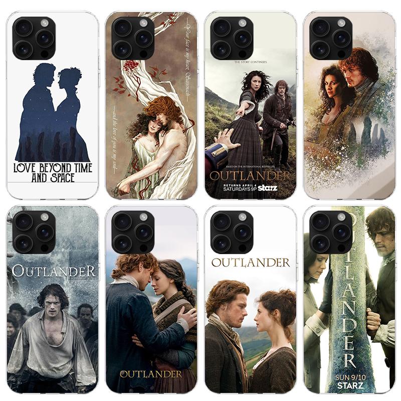 Outlander TV Phone Case For iPhone 17 Air 16 15 Pro Max 14 Plus 13 Mini 12 11 Cover 7 8 SE Silicone Shell Print Fundas 17 Air 16