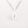 Драгоценный камень Голубой Топаз Небо 925 Стерлинговое Серебро Ювелирные Изделия Ручной Работы Женский Кулон 1.2" PP-59-2