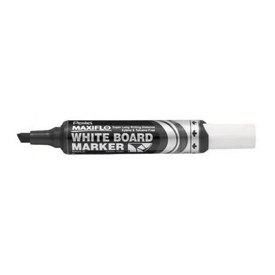 Маркер для доски Pentel Maxi с клиновидным наконечником, черный (Коробка 12)