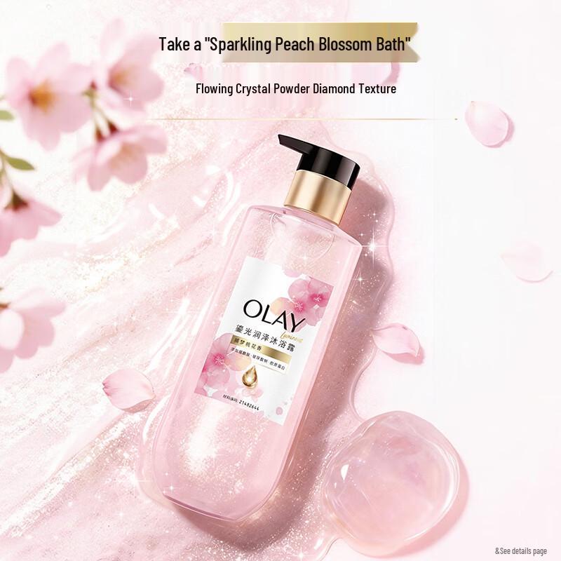 Olay Мечтательный персиковый цвет с мерцанием гель для душа