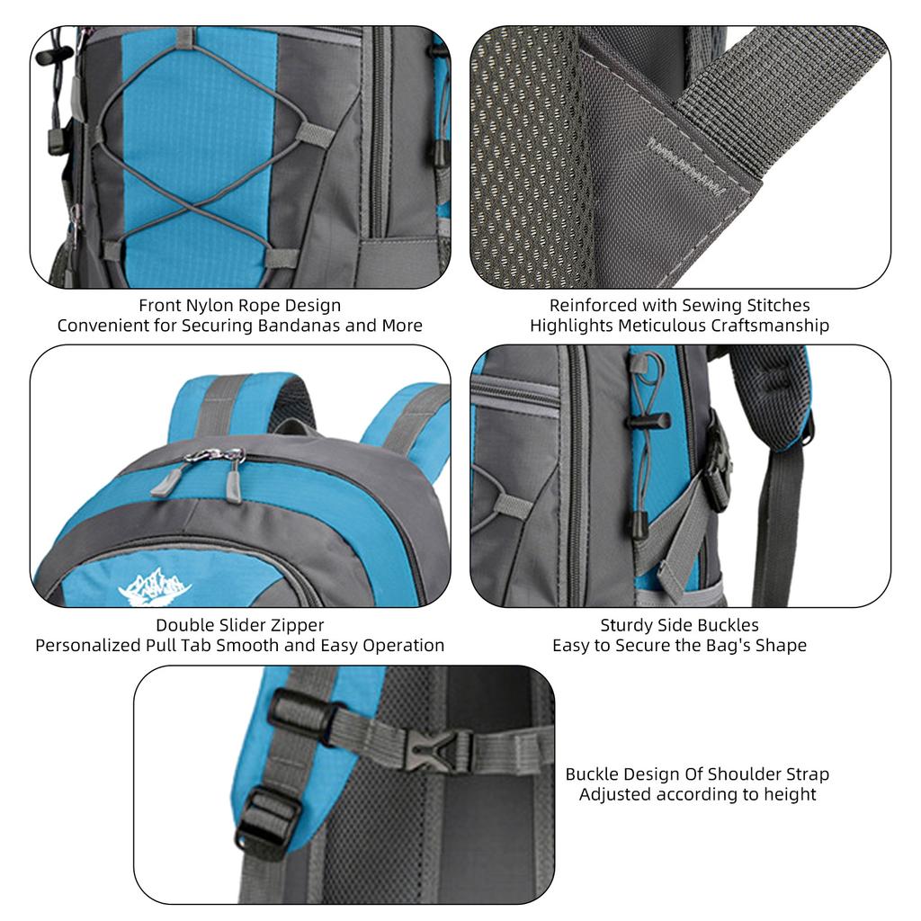 Hiking Backpack Travel Backpack Camping Backpack for Men Water Resistant Outdoor Backpack with