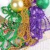 Carnival Bead Chain Necklace New Orleans Holiday Party Necklace Decorative Plastic Bead Chain