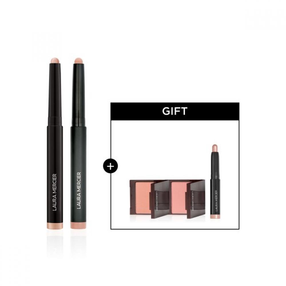 Laura Mercier Caviar Stick Eye Shadow Duo + Blush Gift