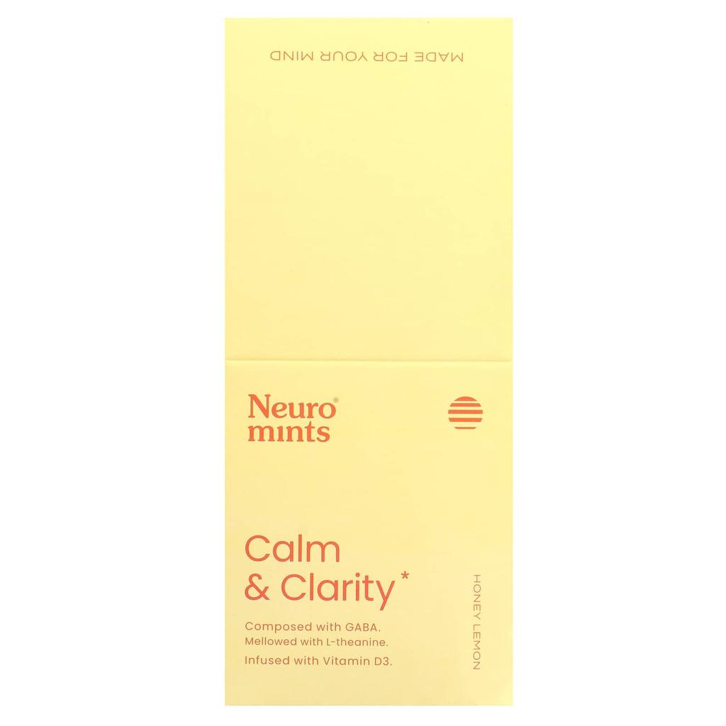 Neuromints, Calm & Clarity, Honey Lemon, 12 Pack, 12 Each
