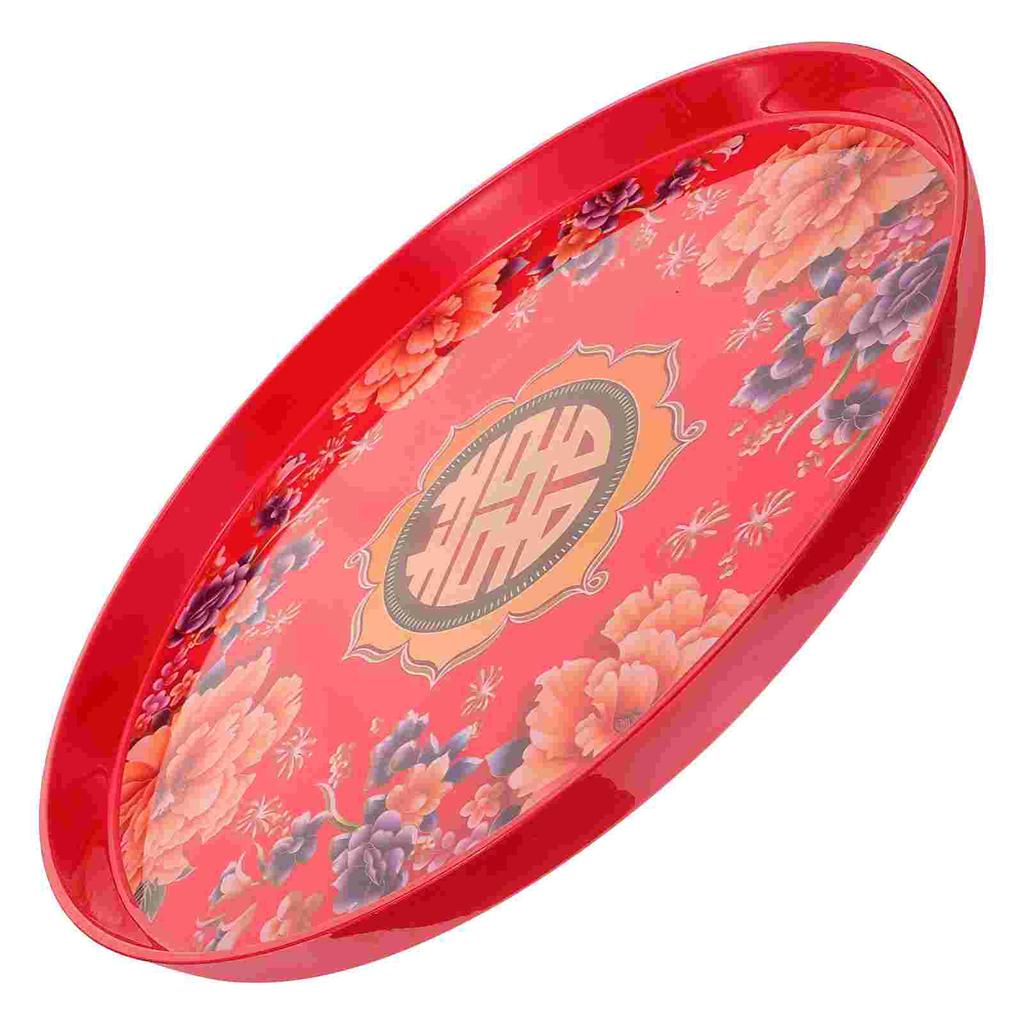 Винтажный декор Поднос для чая Свадебные конфеты Еда Традиционные китайские тарелки Закуски Сервировочное блюдо