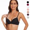 Women Underwear Sexy Deep V Push Up Bras Seamless Comfort Everyday Lingerie Solid Wireless Plus Size B C D E F Cup Brassiere
