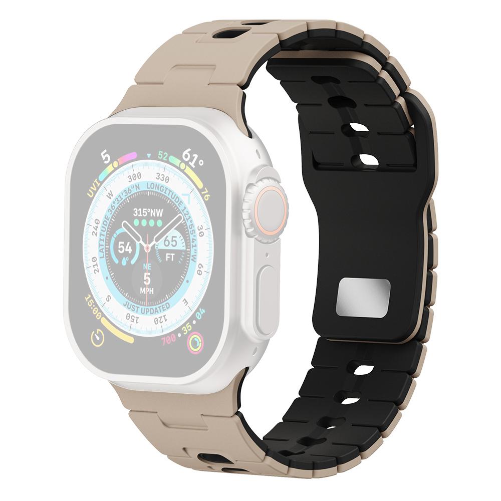 Watch Band for Apple Watch Series 10 Ultra 9 8 7 SE 6 5 4 3 2 1 46mm 49mm 45mm 44mm 42mm Dual Color Silicone Strap