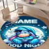 Personalized E-Eeyore Round Chair Office Rug - Perfect for Mat, Office Chair & More - Ideal Gift for Birthdays and Holidays
