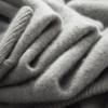 Новый двухслойный утолщенный кашемировый свитер с круглым вырезом, однотонный внутренний свитер для ношения под низ, вязаный свитер мужской