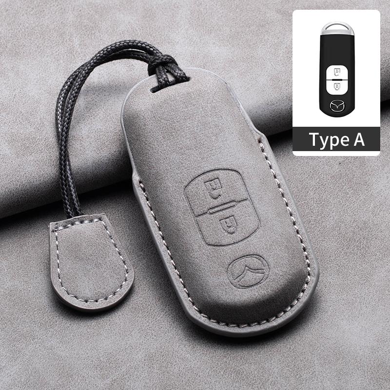 Sheepskin 2/3 Buttons Car Remote Key Case For Mazda 2 3 6 Atenza Axela Demio CX-5 CX5 CX-3 CX7 CX-9 2015 2016 2017 2018 2019